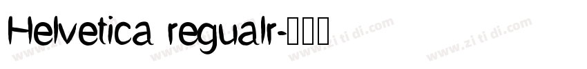 Helvetica regualr字体转换